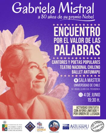 Afiche del "Encuentro por el valor de las palabras"