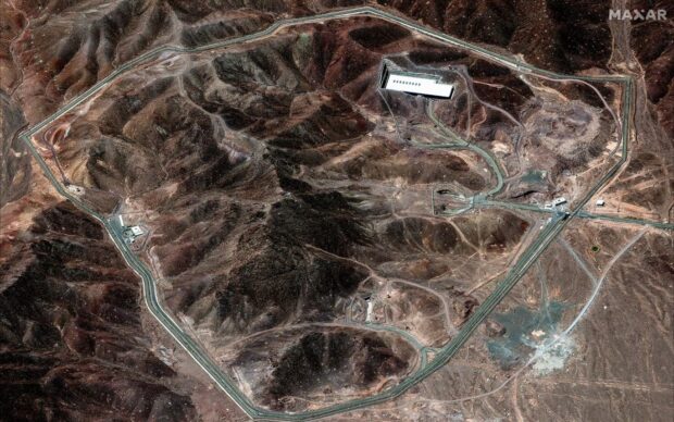 Instalaciones nucleares iraníes en Fordow. Vía X@jacksonhinklle 23/06/2025