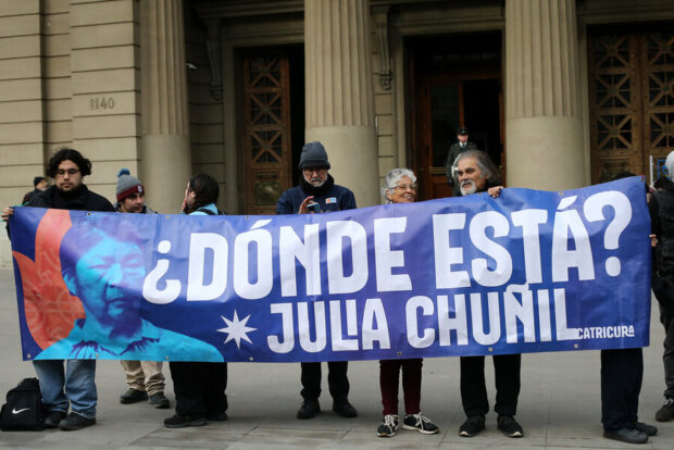 Se realiza alegatos ante la Segunda Sala de la Corte Suprema por el caso de la desaparición de la activista mapuche Julia Chuñil. Javier Salvo/Aton Chile