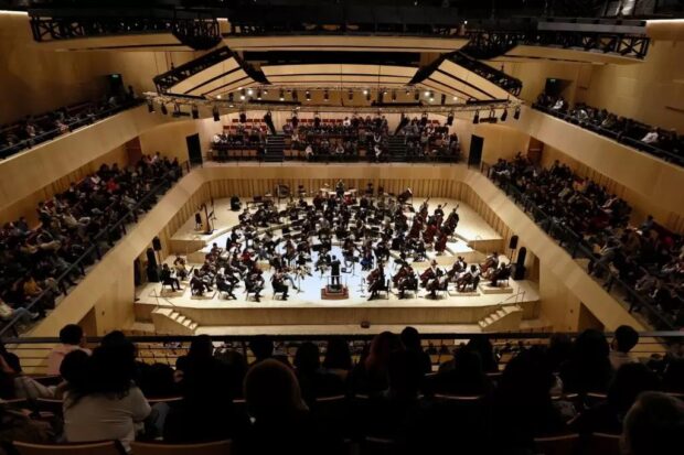 Ensayo de la Orquesta Sinfónica Nacional de Chile en VM20. Foto: Prensa UCHILE.
