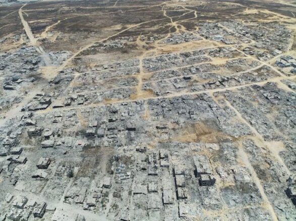 Beit Hanoun, Rafah. La imagen compartida por el ministro de defensa de Israel, Israel Katz, compartio la foto señalando que "no queda refugio para el terror".