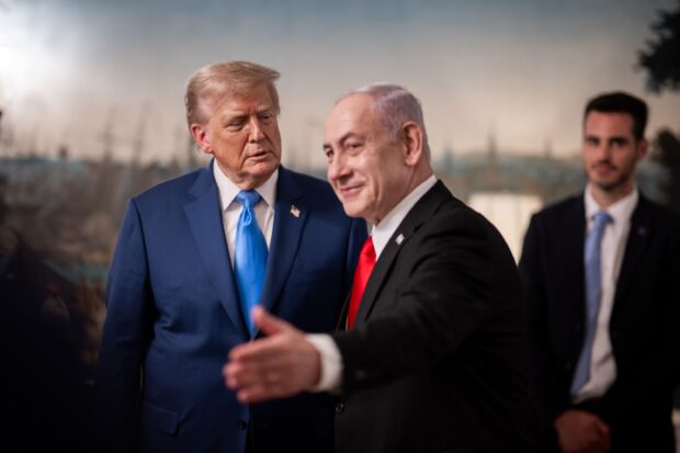 El primer ministro de Israel, Benjamin Netanyahu y el presidente de Estados Unidos, Donald Trump