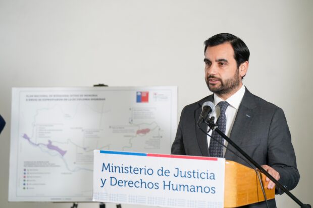 El ministro de Justicia, Jaime Gajardo.