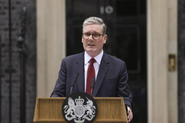 Punto de prensa del primer ministro de Reino Unido, Keir Starmer. 