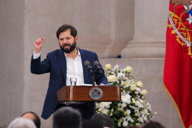 Presidente Boric en la ceremonia de conmemoración del Día Internacional de la Desaparición Forzada.