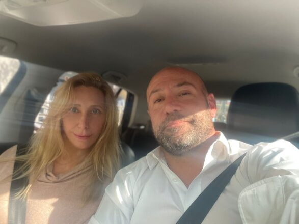 Daniel Spagnuolo y Karina Milei