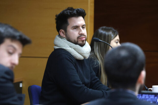 Gustavo Gatica declarando en el marco del juicio contra Claudio Crespo