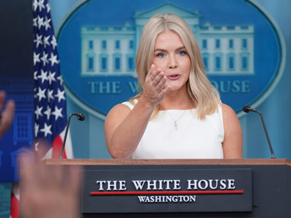La Secretaria de prensa de la Casa Blanca, Karoline Leavitt