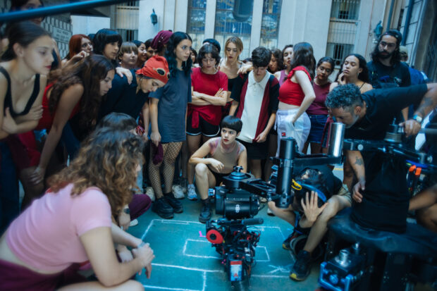 Rodaje de la película "La Ola".