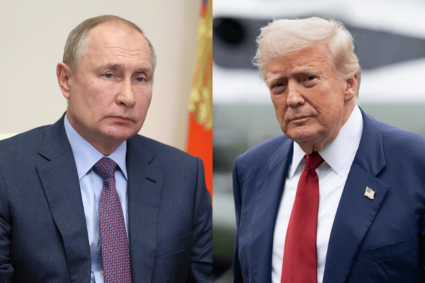 Presidente de Rusia, Vladimir Putin, y el mandatario estadounidense, Donald Trump.