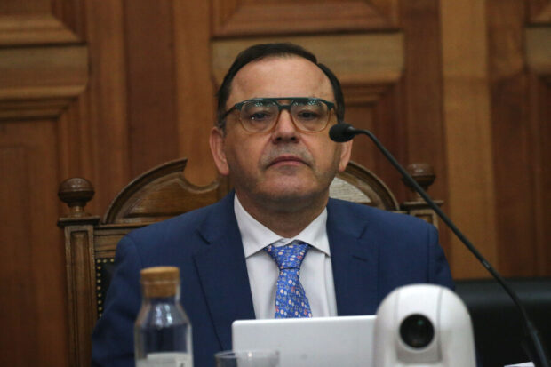 Se llevan a cabo alegatos de la defensa para revertir la prisión preventiva del exsubsecretario del Interior, Manuel Monsalve en el Palacio de Tribunales Javier Salvo/Aton Chile