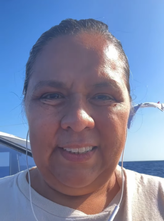Lorena Delgado Vargas, Parlamentaria sueca de padres chilenos, en contacto desde la Flotilla 