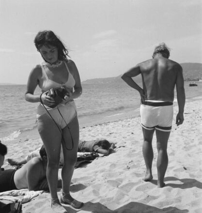 Dora Maar y Pablo Picasso en un día de playa.