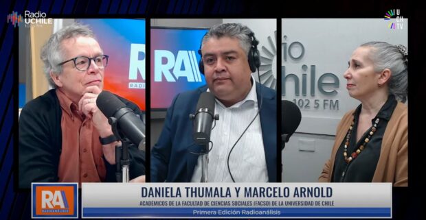 Entrevista en Radioanálisis a los académicos de la Facultad de Ciencias Sociales (FACSO) de la Universidad de Chile, Marcelo Arnold y Daniela Thumala.