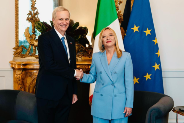 José Antonio Kast junto a la primera ministra de Italia, Giorgia Meloni. Imagen: Partido Republicano