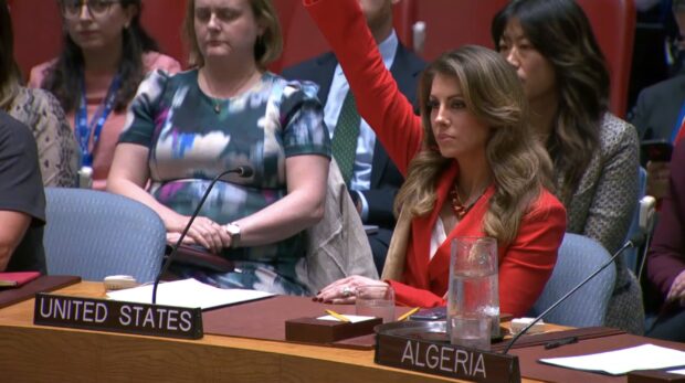 La representante ante el consejo de seguridad de Estados Unidos, veta con su único voto una resolución que buscaba un cese al fuego permanente en Gaza.