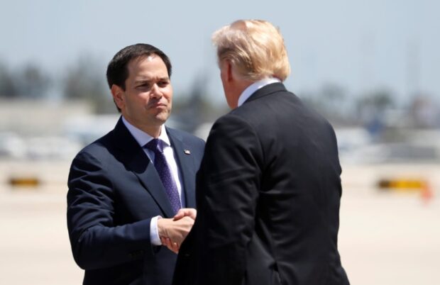 Marco Rubio, Secretario de Estado junto al presidente Donald Trump