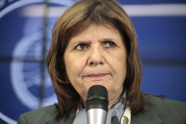 Ministra de Seguridad, Patricia Bullrich.