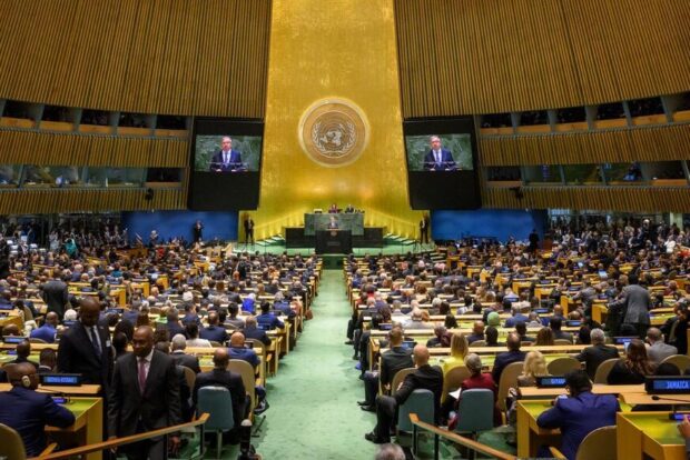 Debates de la 80ª Asamblea General de Naciones Unidas. Foto: Naciones Unidas. The theme for the general debate of the eightieth session of the General Assembly is “Better together: 80 years and more for peace, development and human rights”.