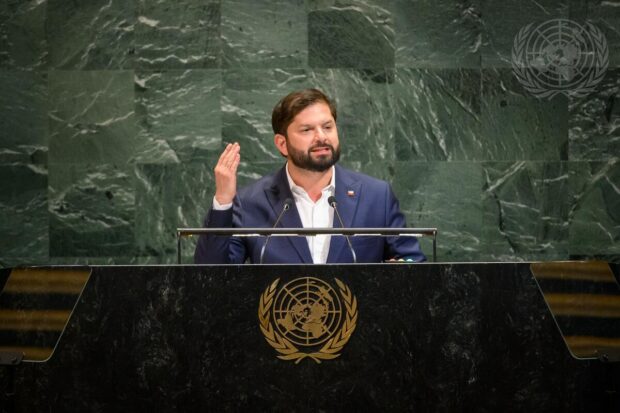 Presidente Gabriel Boric en la 80ª Asamblea General de Naciones Unidas.Foto: Naciones Unidas.