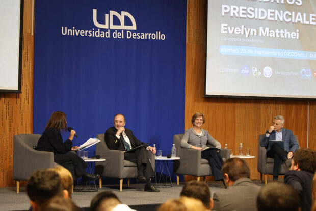 Ciclo de Conversatorios con Candidatos Presidenciales en la UDD. Imagen: Agencia ATON.