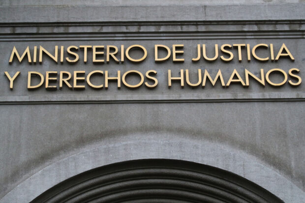 Fachada del Ministerio de Justicia.