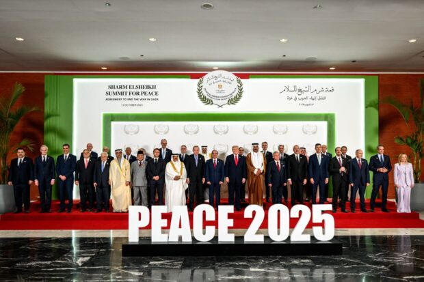 Cumbre por la paz en Gaza, celebrada en Egipto. Vía X@TrumpTruthOnX