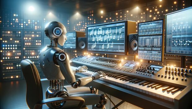 Inteligencia Artificial música. Foto referencial