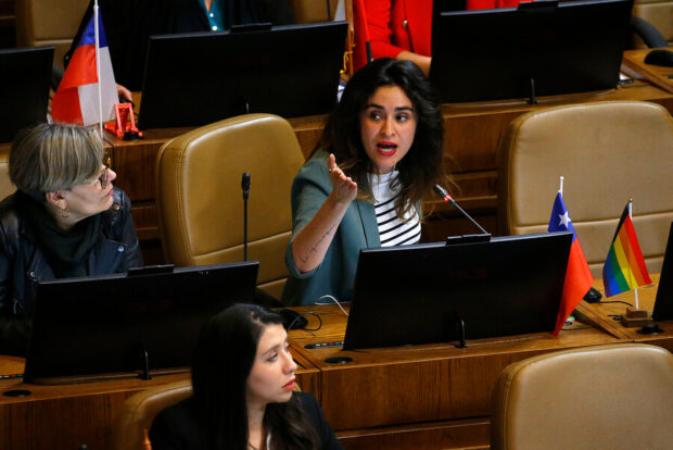 Diputada Javiera Morales durante la Sesion especial de la Camara de Diputados. Foto: Sebastian Cisternas/Aton Chile