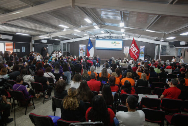 Segunda jornada del Congreso de Personas Mayores, con la participación de cerca de 300 pensionados y jubilados en las dependencias de la Central Unitaria de Trabajadores.