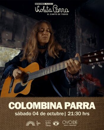 Promoción de una de las "Sesiones Museo Violeta Parra", de la artista Colombina Parra.