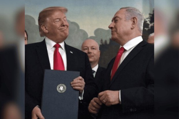Primer ministro de Israel, Benjamín Netanyahu, y el presidente de Estados Unidos, Donald Trump. 