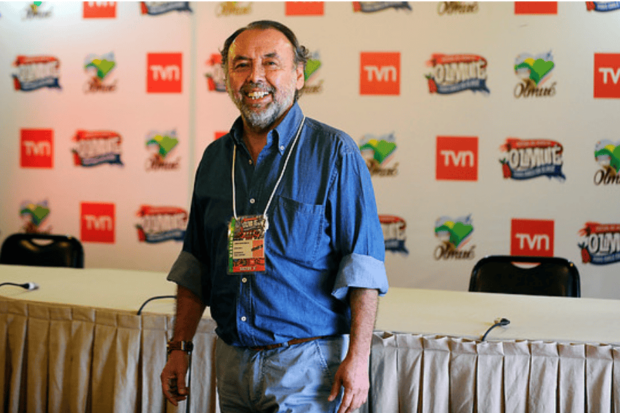Don Carter durante la conferencia de prensa del Festival del Huaso de Olmué.