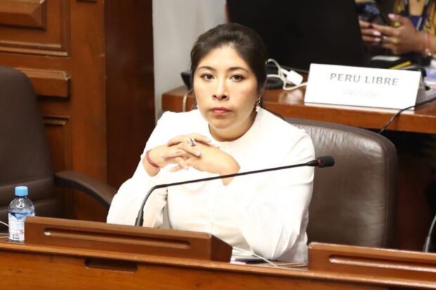 Betssy Chávez, ex primera ministra del gobierno de Pedro Castillo. Vía @AlertaNews24