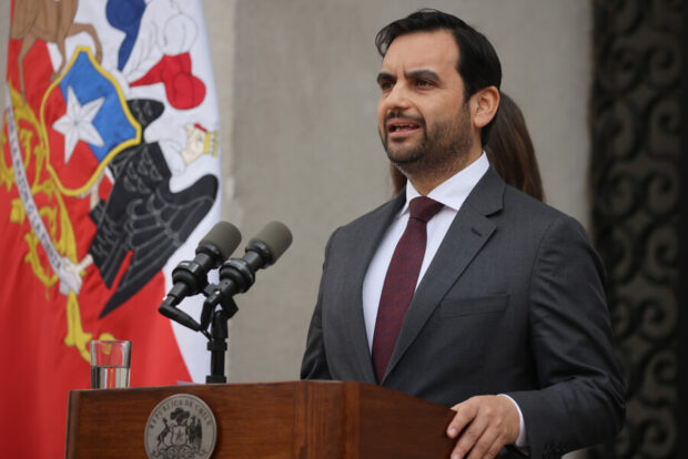 El ministro de Justicia y Derechos Humanos, Jaime Gajardo.