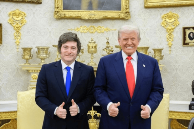 El presidente de Argentina, Javier Milei, y el presidente de Estados Unidos, Donald Trump. Foto: Presidencia de Argentina.