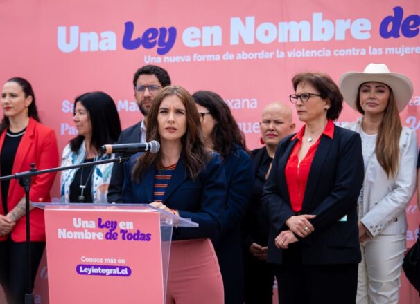 Punto de prensa de la ministra vocera de Gobierno, Camila Vallejo, en el relanzamiento de la campaña "Una Ley en Nombre de Todas".