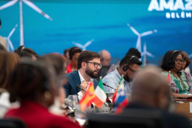 El Presidente Gabriel Boric participa en la sesión plenaria "Transición Energética" de la COP30.
