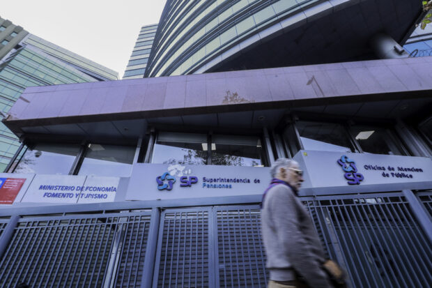 Frontis de la Superintendencia de Pensiones.
