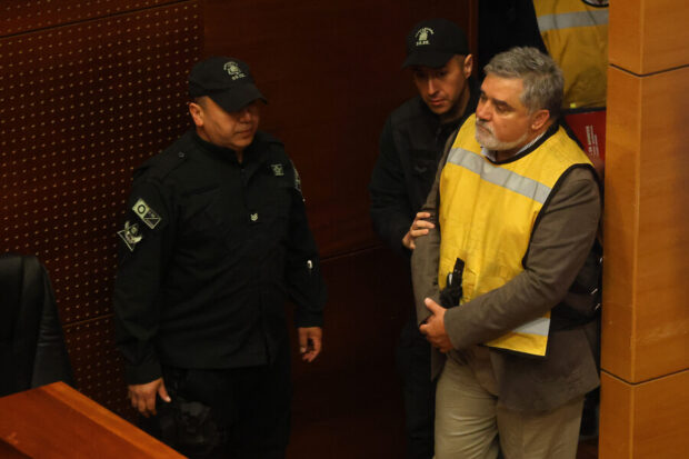 Gonzalo Migueles en su audiencia de formalización