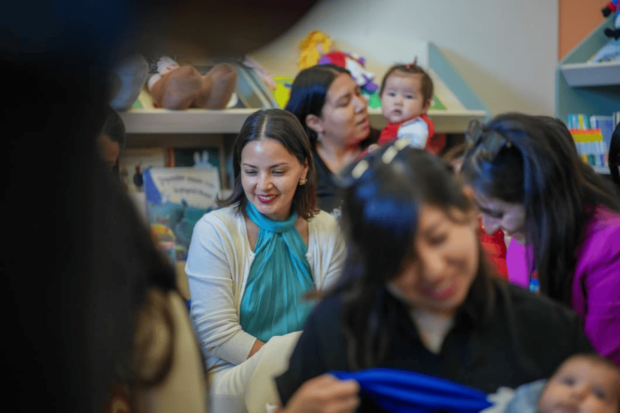 Ministra de las Culturas, Carolina Arredondo, durante la nauguración de la quinta guaguateca de la Red Nacional de Guaguatecas. 