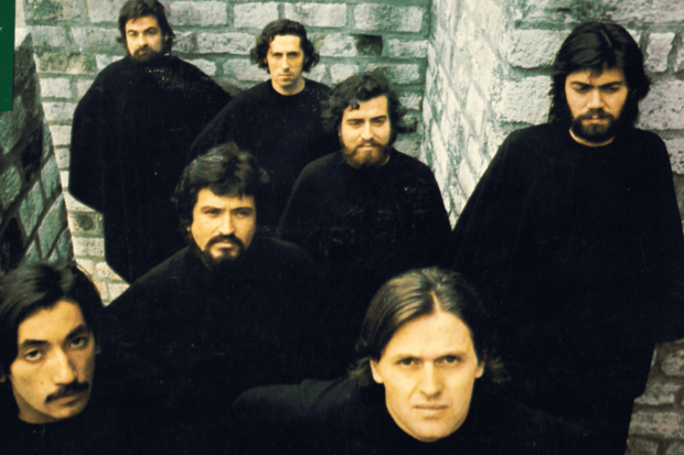 Quilapayún, histórica banda de la Nueva Canción Chilena.