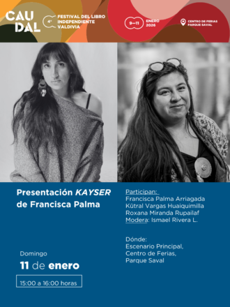Presentación del libro en el Festival Caudal en Valdivia.