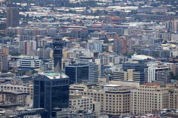 Paisaje urbano de edificios.
