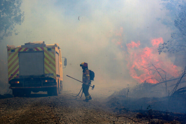 Incendio forestal. Marcelo Hernandez/ Aton Chile. 