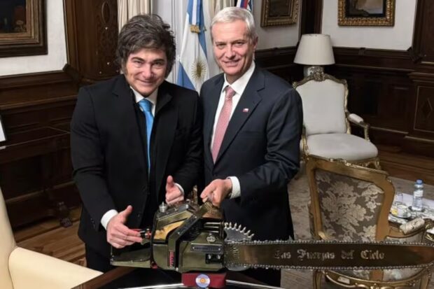 José Antonio Kast se reúne con el presidente Javier Milei.