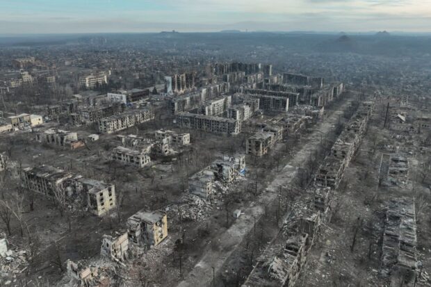 Toresk, ciudad en las cercanías de Prokovsk en la región de Donetsk, Donbás ucraniano. Vía x@mhmck