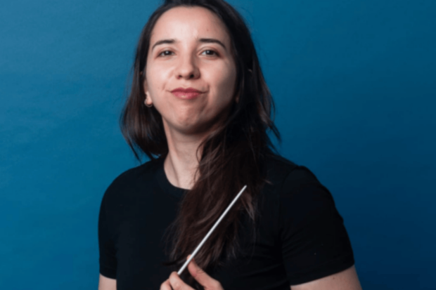Ninoska Medel, directora de la Orquesta de Mujeres de Chile.