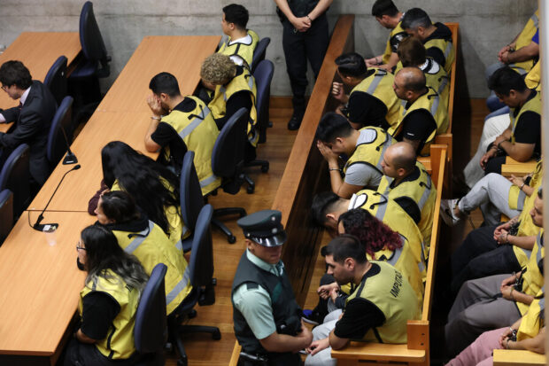 Jornada de formalizacion de imputados en el marco de la, Operación Apocalipsis, que involucro a funcionarios de Gendarmeria. Foto: Javier Torres/Aton Chile