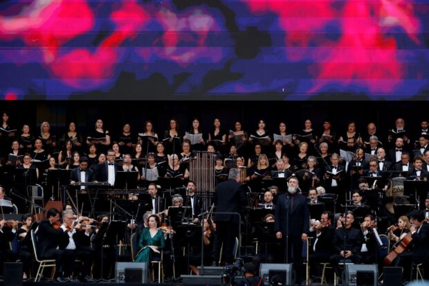 Fotografía del concierto sinfónico de Carmina Burana.